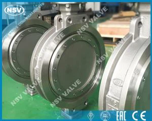 Тройной эксцентриковый вафельный клапан-бабочка